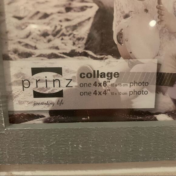 Grey and white multi-picture frame (wall mount) NWT - Picture 4 of 6